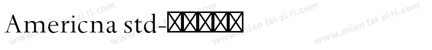 Americna std字体转换